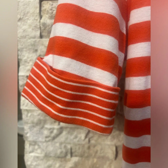 Lauren Ralph Lauren orange striped shirt size Large - Picture 4 of 7